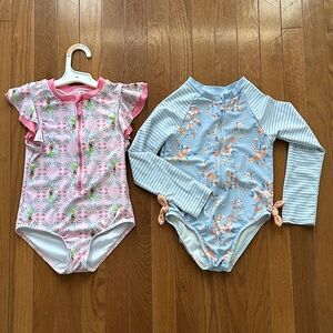 Little girls bathing suit lot, size 5/6